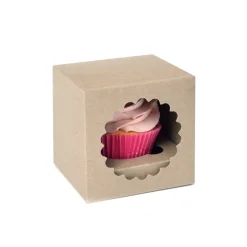 Clearance House of Marie HoM Cupcake Doosje 1 Kraft (incl. tray met venster) 3st.