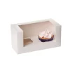 Discount House of Marie HoM Cupcake Doosje 2 Wit (incl. tray met venster) 100st.