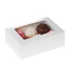 Discount House of Marie HoM Cupcake Doosje 6 Wit (incl. tray met venster) 100st.