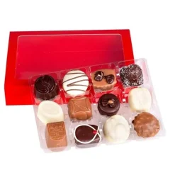 Best Overig Interieur Chocoladeletterdoos 12-vaks Transparant 48 stuks