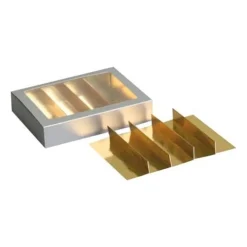 Sale Overig Interieur Chocoladeletterdoos 5-vaks Goud 48 stuks