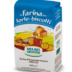 Outlet Molino Grassi Italiaanse Bloem Farina Tipo 00 (Biscuit-Cakes-Taart) 1kg