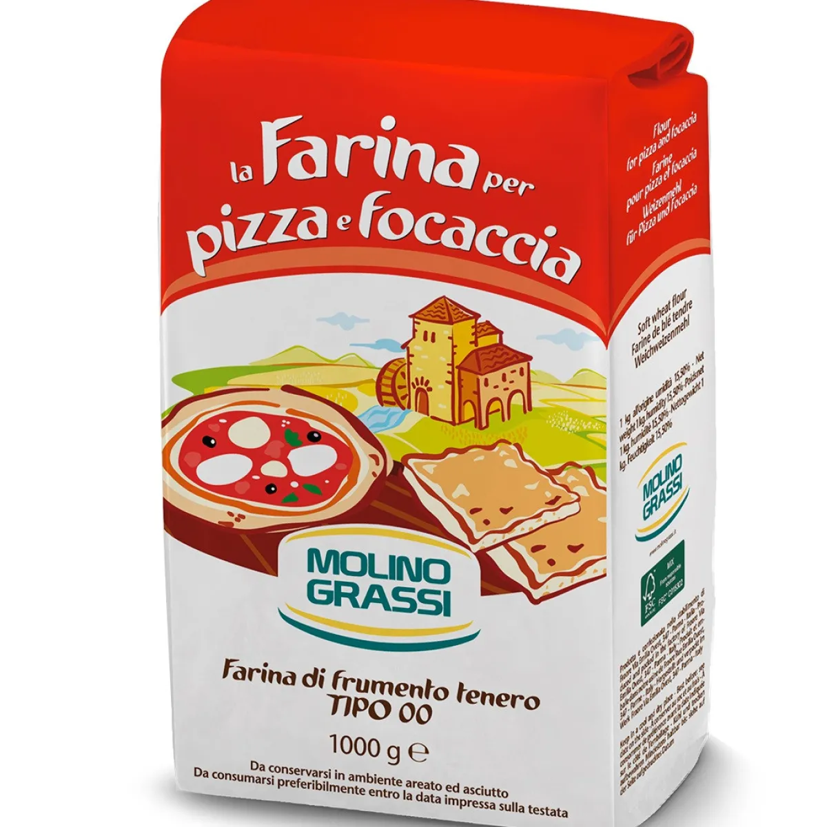 Sale Molino Grassi Italiaanse Bloem Farina Tipo 00 (Pizza-Focaccia) 1kg