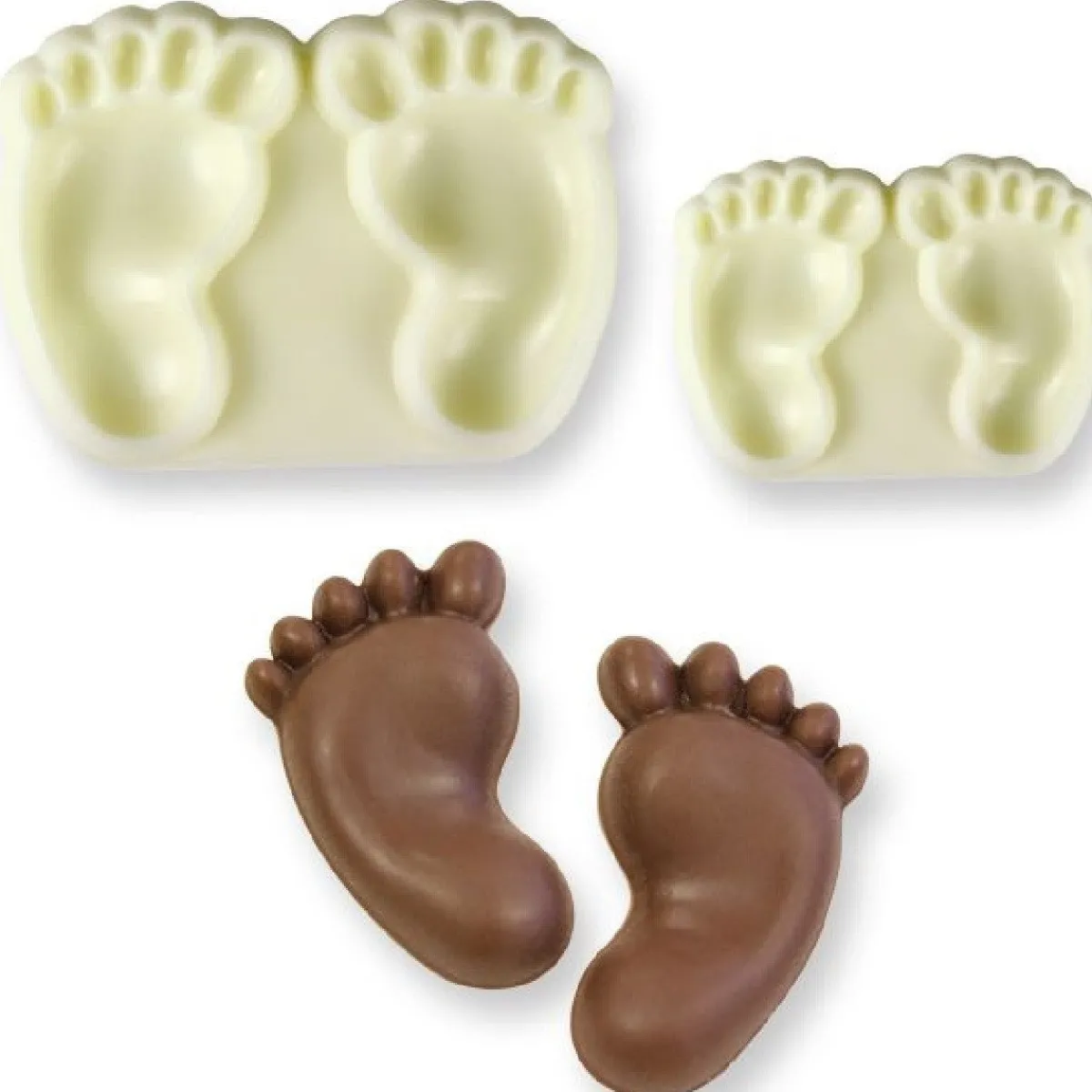 Outlet JEM Pop it uitsteker/mal Baby feet (baby voetjes) set/2