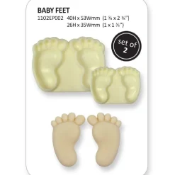Outlet JEM Pop it uitsteker/mal Baby feet (baby voetjes) set/2