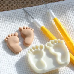 Outlet JEM Pop it uitsteker/mal Baby feet (baby voetjes) set/2
