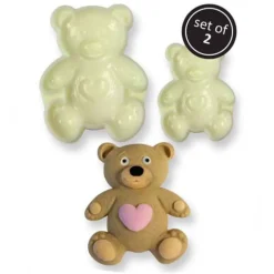 Online JEM Pop it uitsteker/mal Teddy (teddy beer) set/2