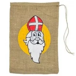 Hot Overig Jute Zak Sinterklaas 30x40cm