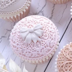 Hot Katy Sue Mold Floral Lace Cupcake