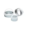 Clearance Kitchen Craft Uitsteker Set/3 Rond Gekarteld RVS
