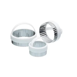Clearance Kitchen Craft Uitsteker Set/3 Rond Gekarteld RVS