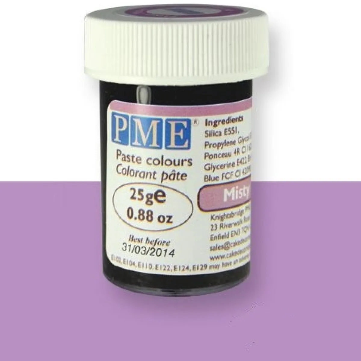 PME Kleurstof gel Misty Mauve 25 gram