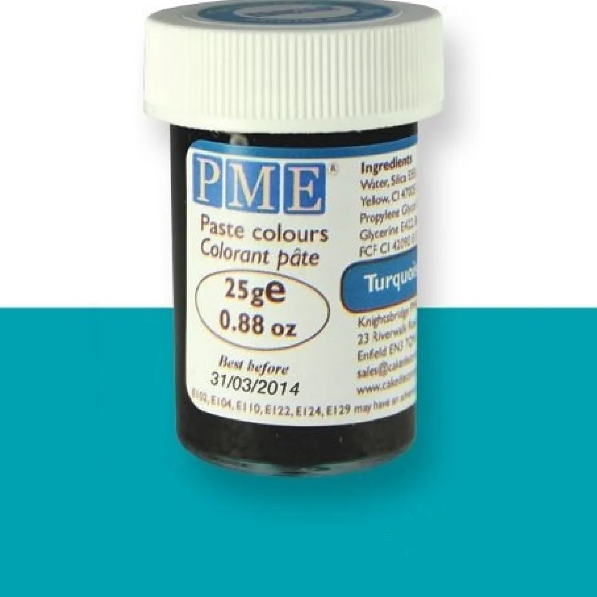 Online PME Kleurstof gel Turquoise Blue 25 gram