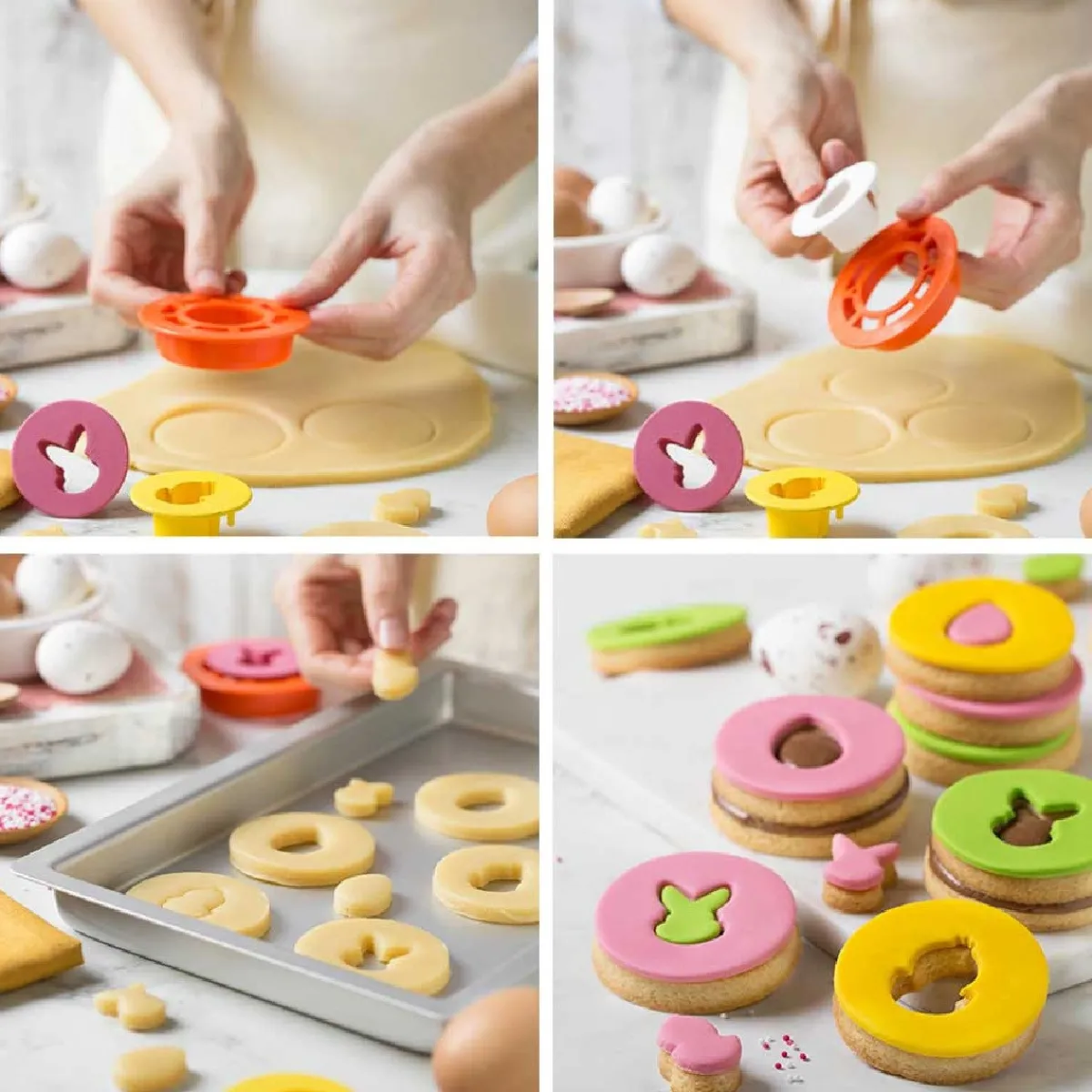 New Decora Koekjes Uitsteker Pasen Set/4