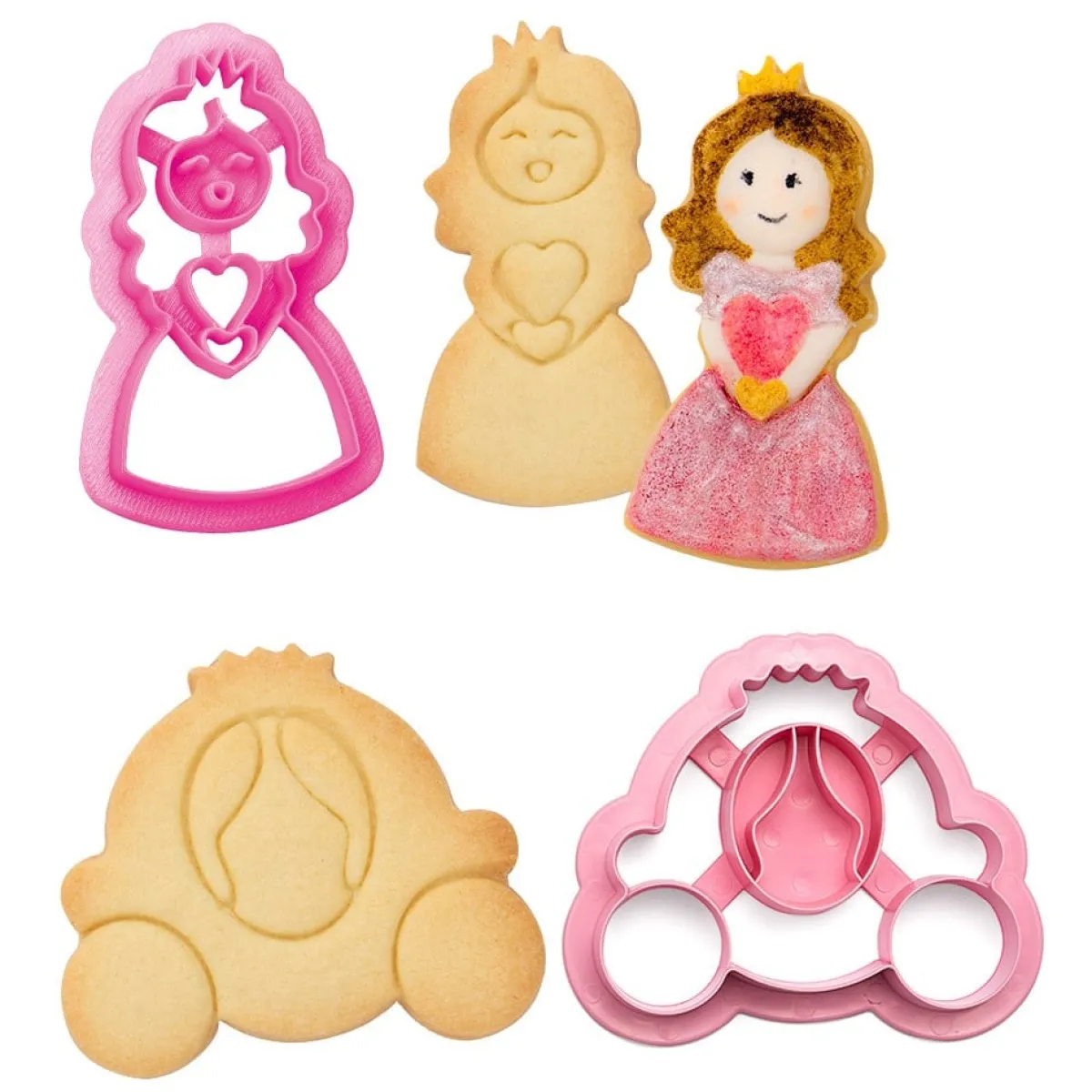 Decora Koekjes Uitsteker Prinses en Koets
