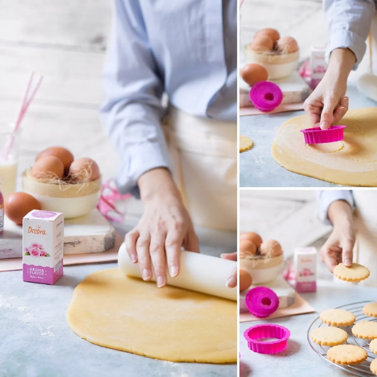 Sale Decora Koekjes Uitsteker Rond Gekarteld Set/6