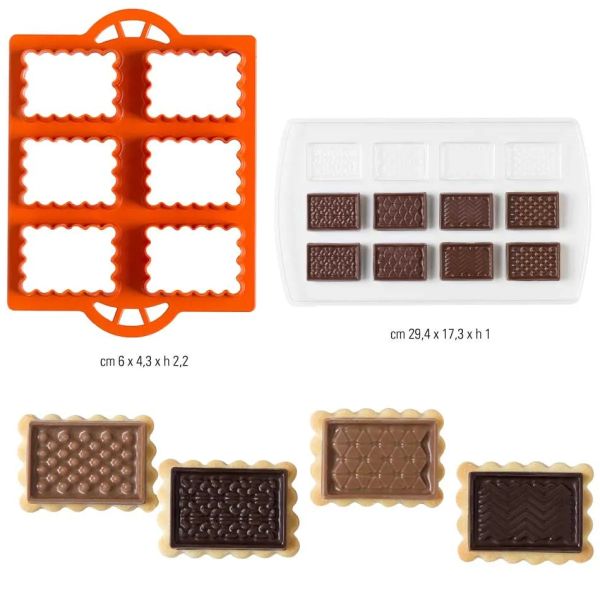 Sale Decora Koekjes Uitsteker Set Chocolade Biscuits 2-delig