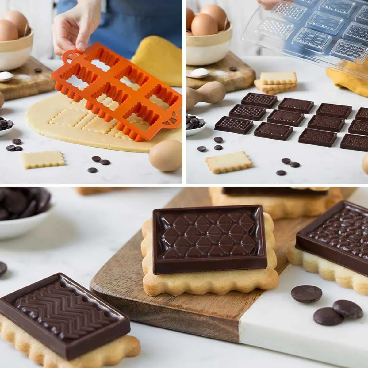Sale Decora Koekjes Uitsteker Set Chocolade Biscuits 2-delig