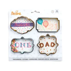 Online Decora Koekjes Uitsteker Set Frames 4-delig