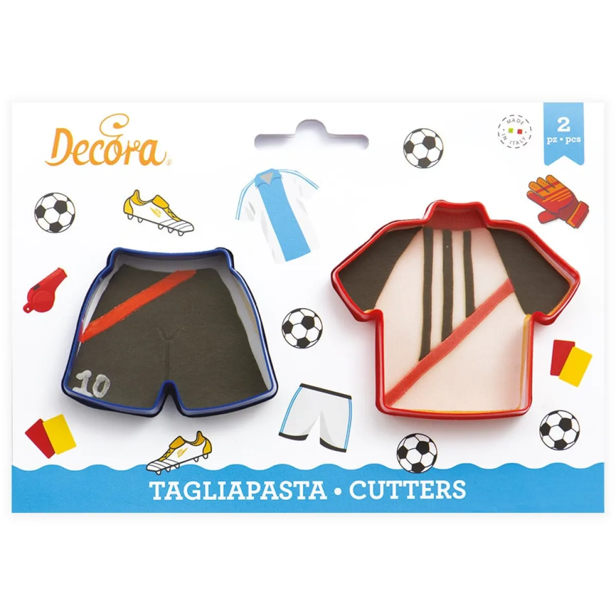 Hot Decora Koekjes Uitsteker Voetbalshirt en -broekje