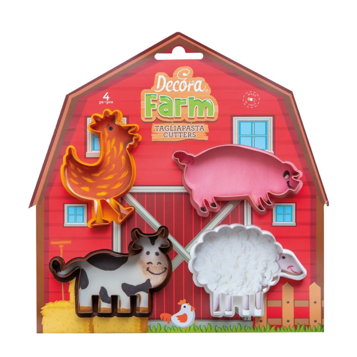 Best Decora Koekjes Uitstekers Boerderijdieren Set/4**