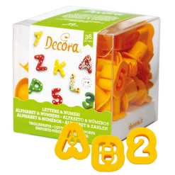 Best Decora Koekjes Uitstekers Cijfers en Alfabet Set/36