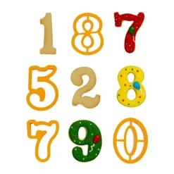 New Decora Koekjes Uitstekers Cijfers Groot Set/9