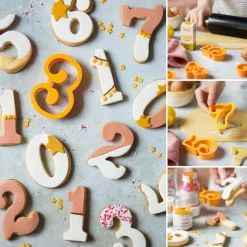 New Decora Koekjes Uitstekers Cijfers Groot Set/9