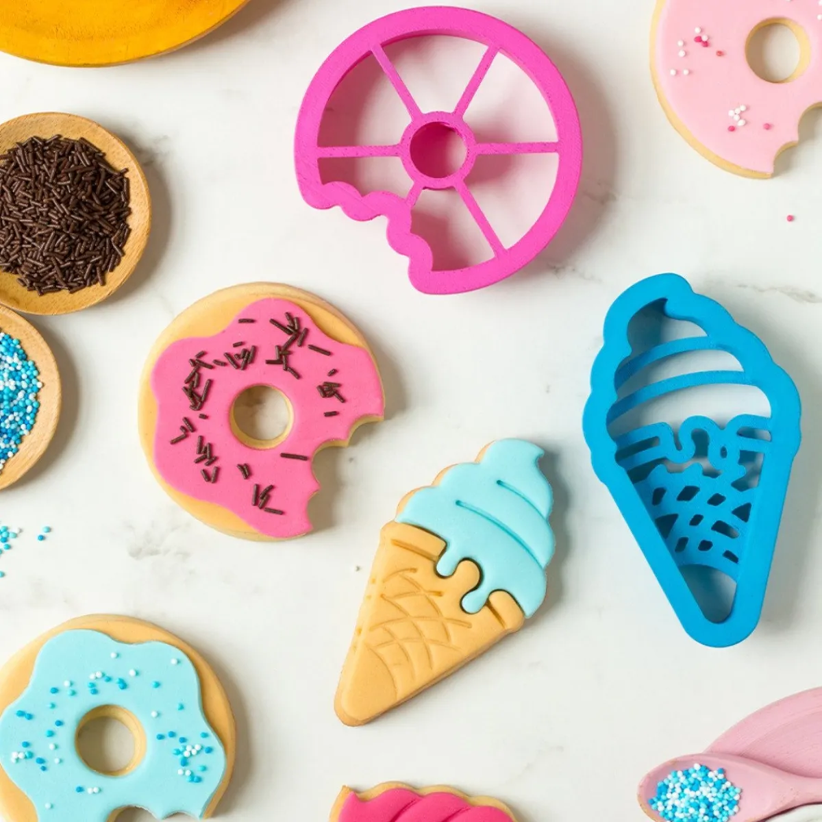 Best Decora Koekjes Uitstekers Donut en IJsje