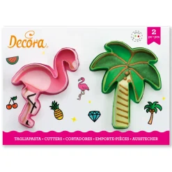Best Decora Koekjes Uitstekers Flamingo en Palmboom
