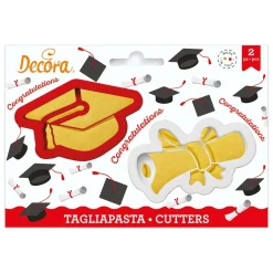 Discount Decora Koekjes Uitstekers Geslaagd 2-delig