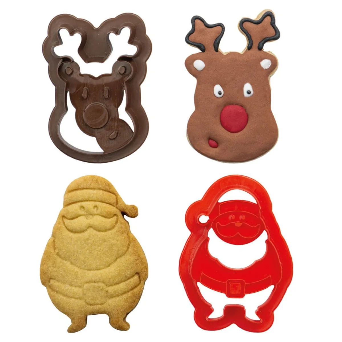 Clearance Decora Koekjes Uitstekerset Kerstman & Rendier