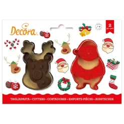 Clearance Decora Koekjes Uitstekerset Kerstman & Rendier