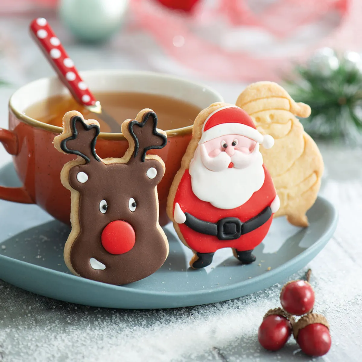 Clearance Decora Koekjes Uitstekerset Kerstman & Rendier
