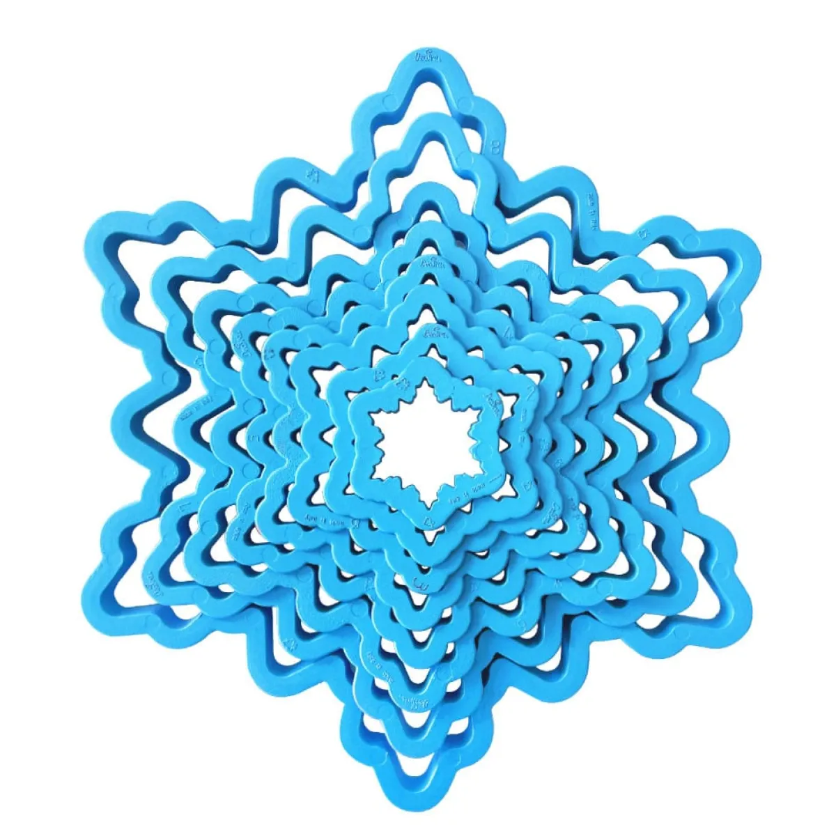 New Decora Koekjes Uitstekerset Sneeuwvlokken 8-delig**