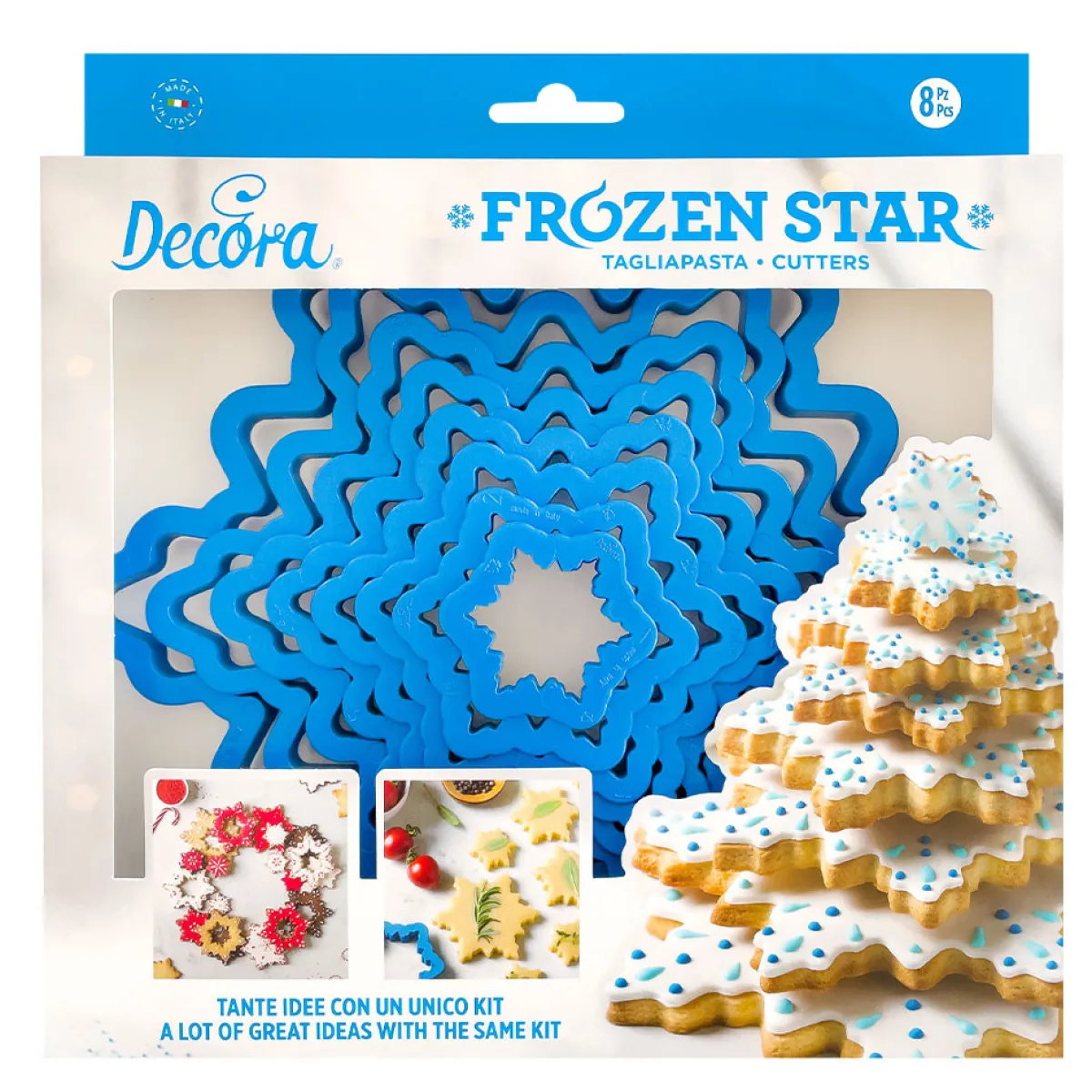 New Decora Koekjes Uitstekerset Sneeuwvlokken 8-delig**