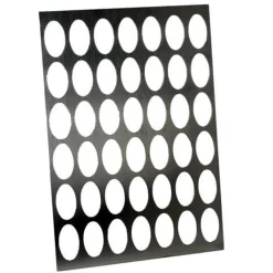 New Logo-galettes sjabloon RVS Ovaal Klein