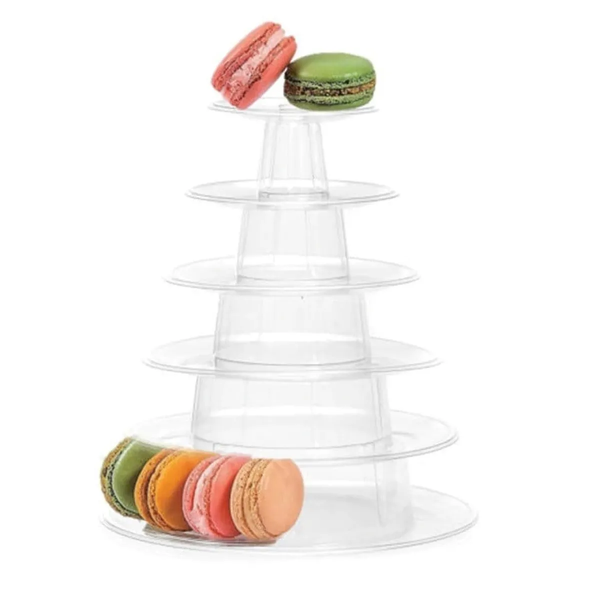 Overig Macaron standaard plastic 6 delig