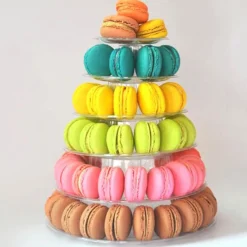 Overig Macaron standaard plastic 6 delig
