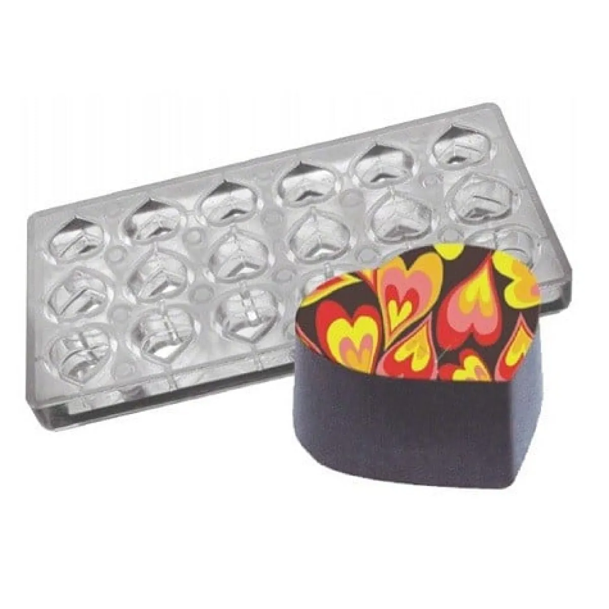 Chocolate World Magneet bonbonvorm Hart 30x32x15mm (18)