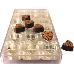 Chocolate World Magneet bonbonvorm Hart 30x32x15mm (18)