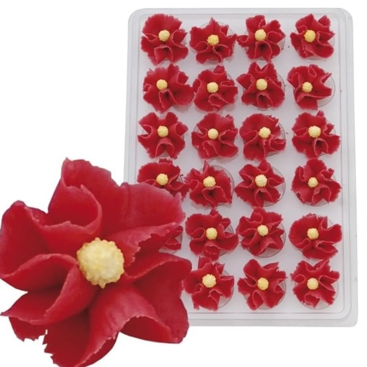 Best Overig Marsepein Chinese Rozen Rood 35mm (24 st.)