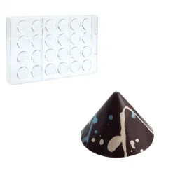 New Martellato Martelatto Bonbonvorm Kegel Vorm (24x) Ø32x23mm**