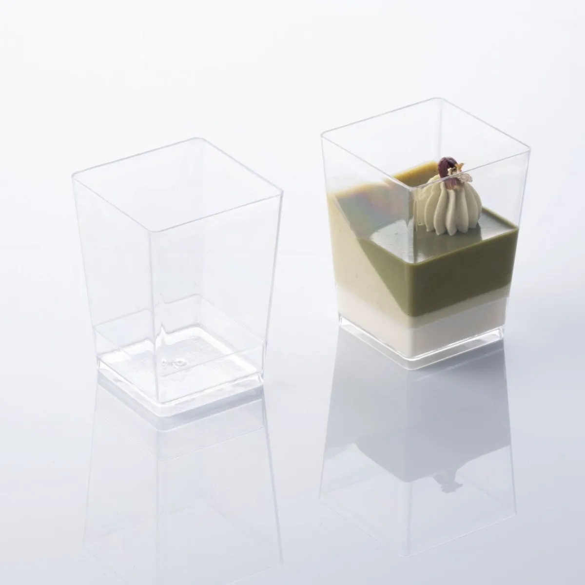 Hot Martellato Lepelgebak cups Vierkant (175 ml) / 100 stuks