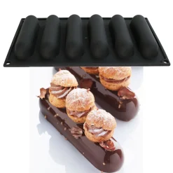 Martellato Siliconen Vorm Eclair 130x30mm (6) 29x17cm