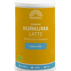 Hot Mattisson Kurkuma Latte Ongezoet Biologisch 160g