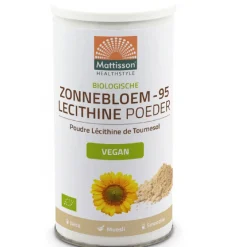 New Mattisson Zonnebloem Lecithine Poeder Biologisch 180g