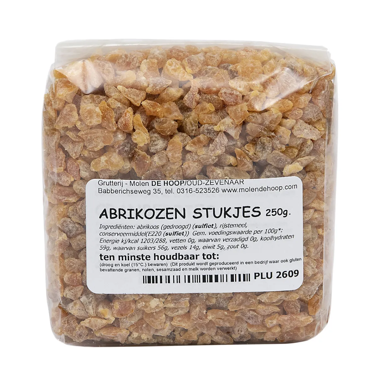 Discount Molen de Hoop Abrikozen Gedroogde Stukjes 250gr