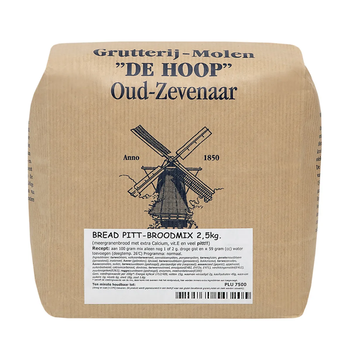 Online Molen de Hoop Bread Pitt Broodmix 2,5kg