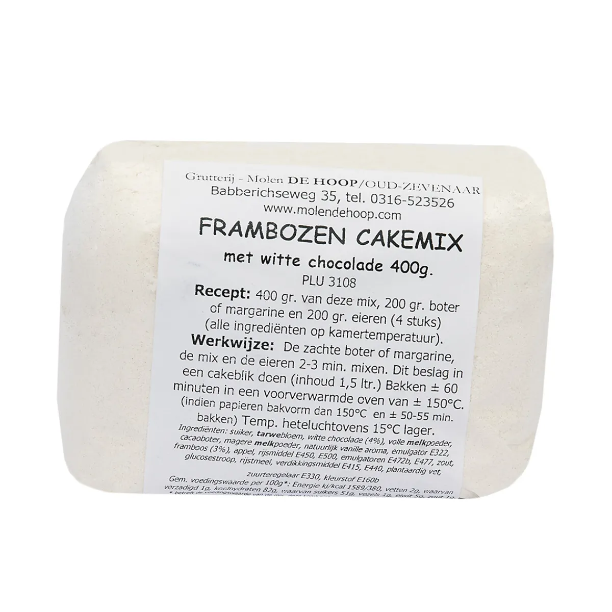 Clearance Molen de Hoop Frambozencakemix 400gr